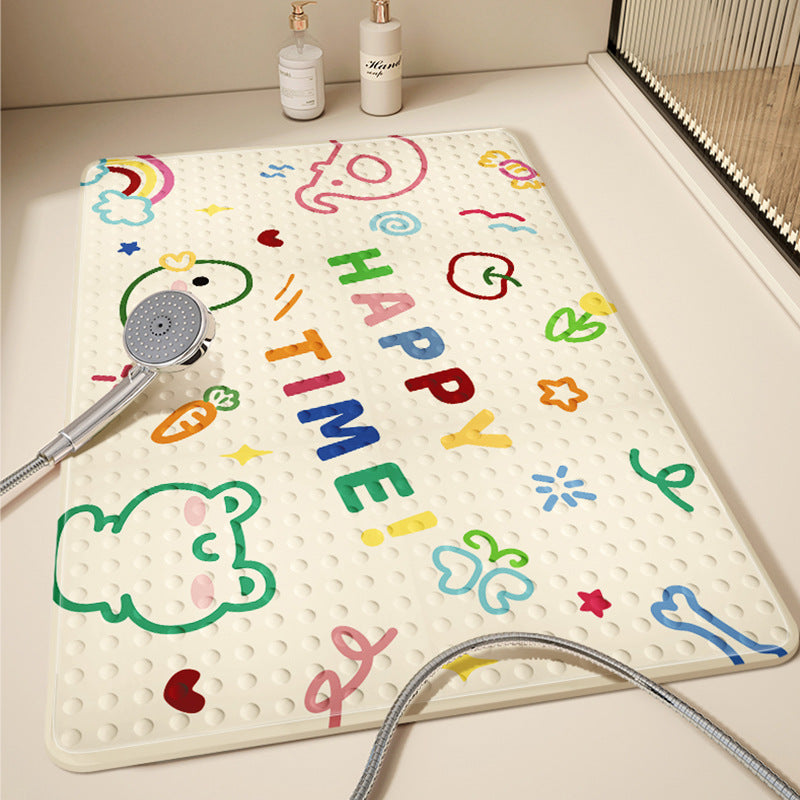 Anti-Slip Shower Mat with Colorful Dots