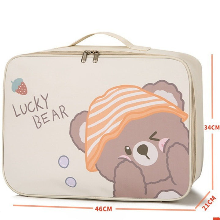 Cartoon Cat-Themed Travel Organizer