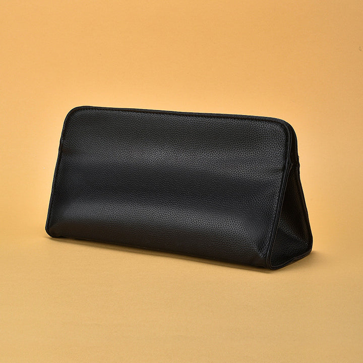 Textured Leather Cosmetic Pouch Stornfield