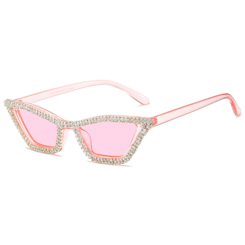 Women extravagant Cat-Eye sunglasses with sparkling crystal frame Stornfield