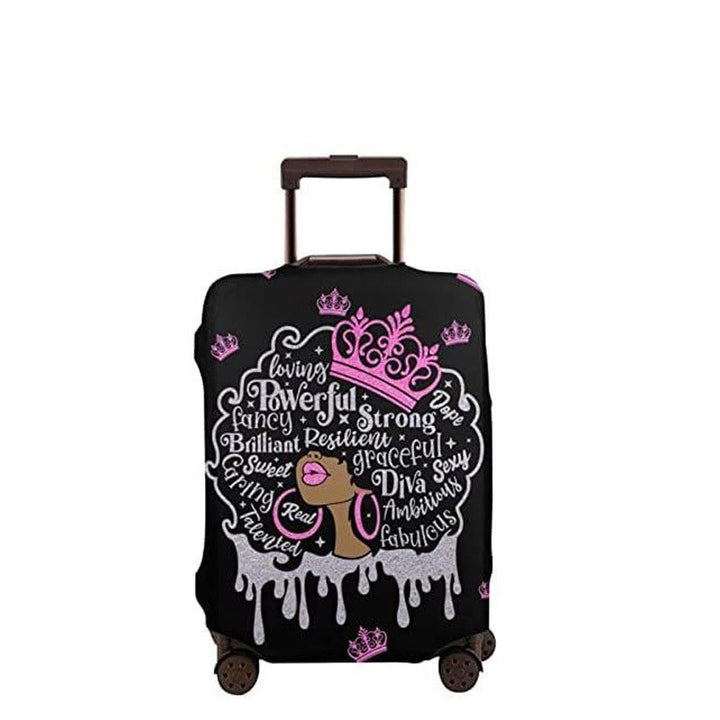 Women's hard-shell suitcase with unique skull and rose design Stornfield