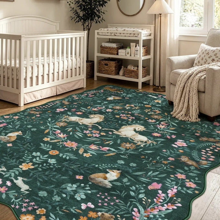Floral Patchwork Area Rug