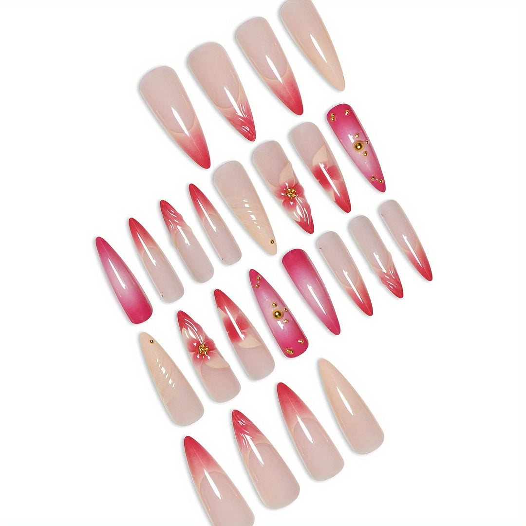 Decorative Press-On Nail Set Stornfield