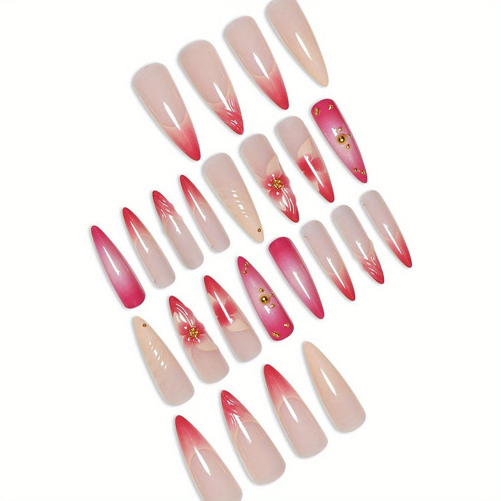 Decorative Press-On Nail Set Stornfield