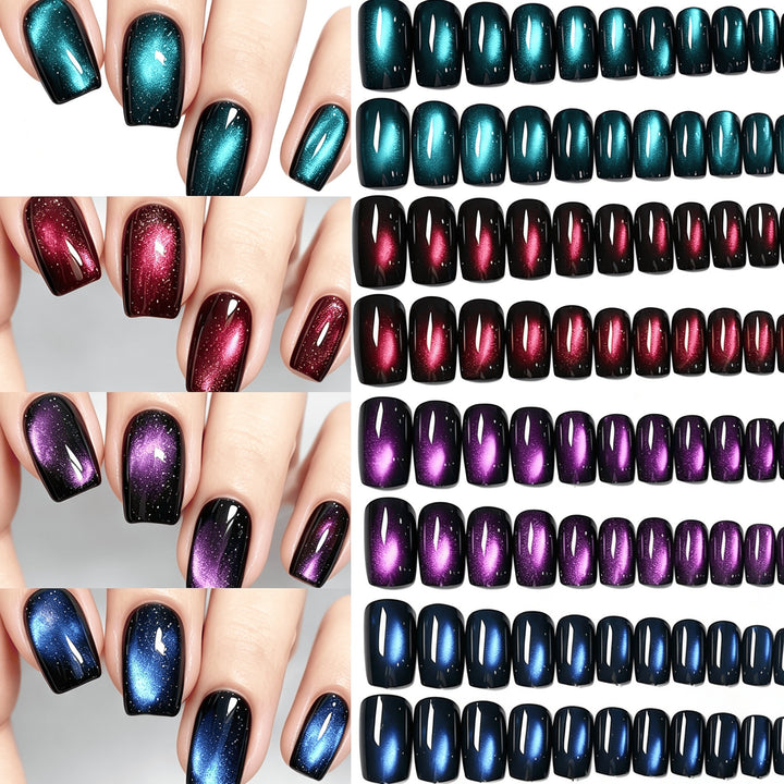 Gradient Glitter Press-On Nail Set Stornfield