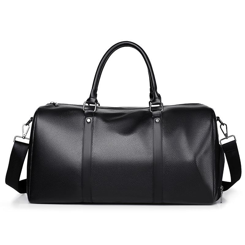 Premium Leather Weekend Travel Duffle Stornfield