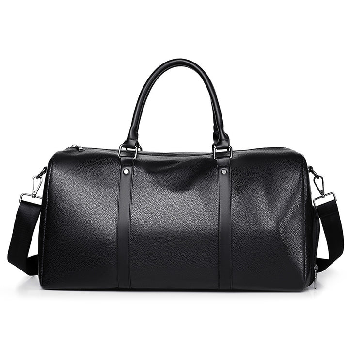 Premium Leather Weekend Travel Duffle Stornfield