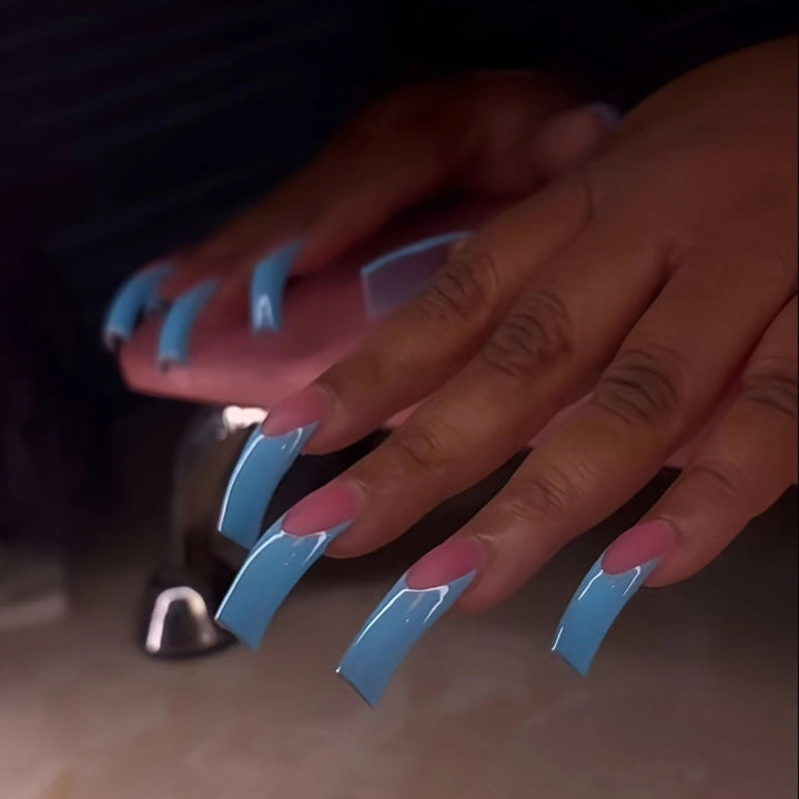 Premium Long Acrylic Press-On Nails Stornfield