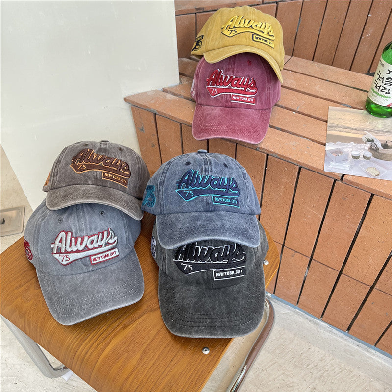 Men's Vintage-Inspired Distressed Cotton Baseball Cap Stornfield