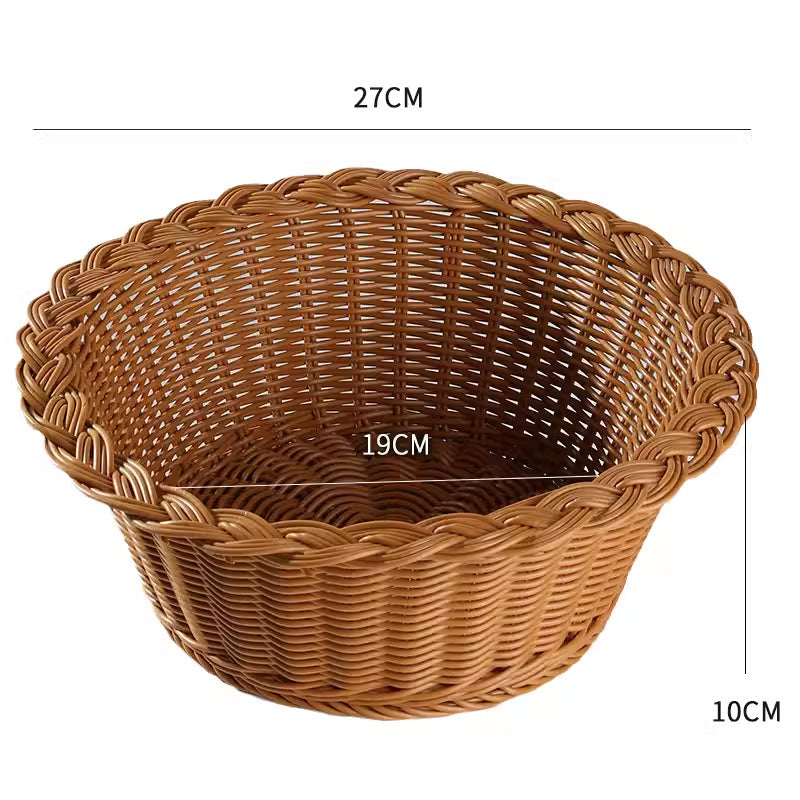 Unisex round braided storage basket Stornfield