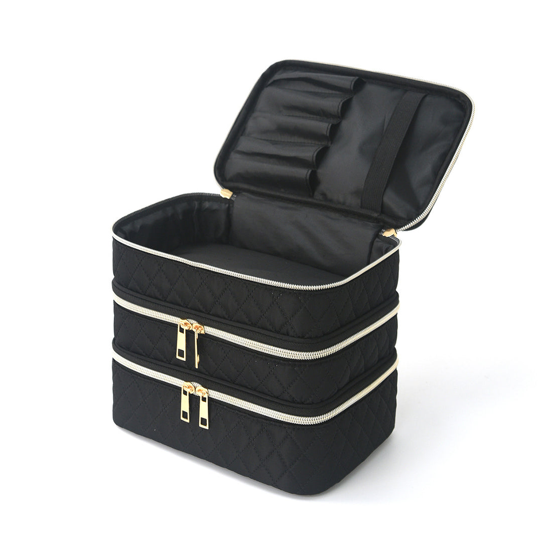 Cosmetic organizer bag with multiple compartments Stornfield