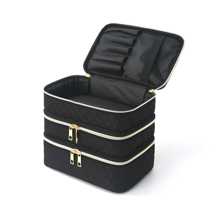 Cosmetic organizer bag with multiple compartments Stornfield