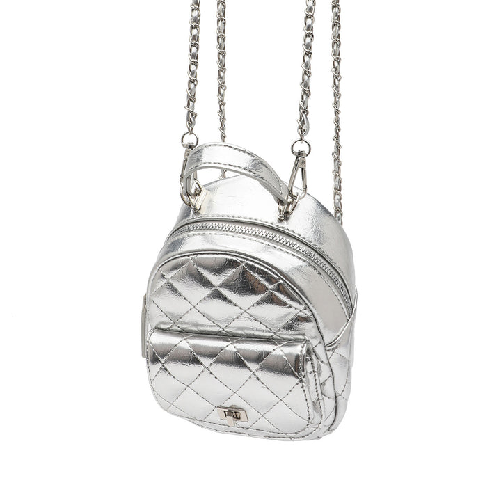 Quilted Metallic Mini Backpack Stornfield