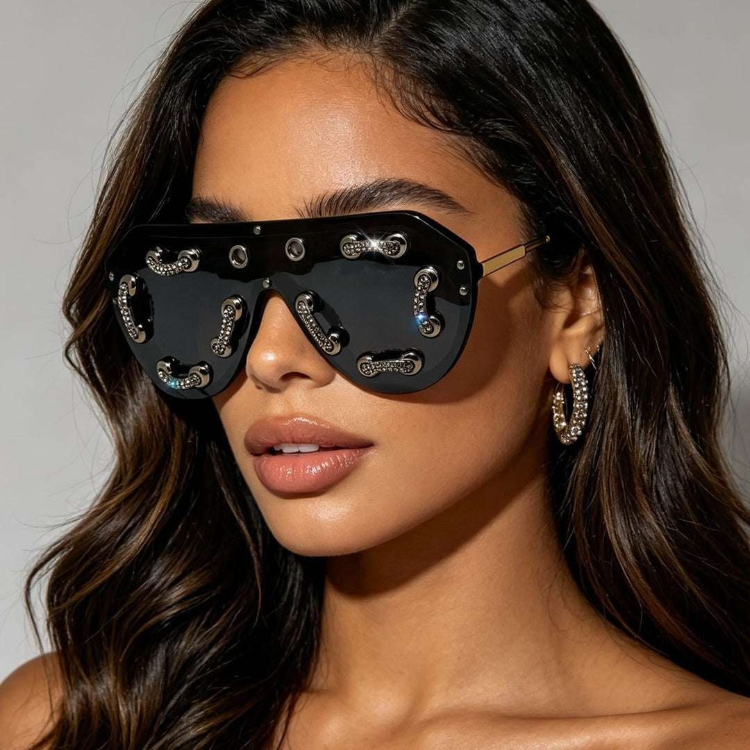 Women's extravagant designer sunglasses with sparkling accents Stornfield
