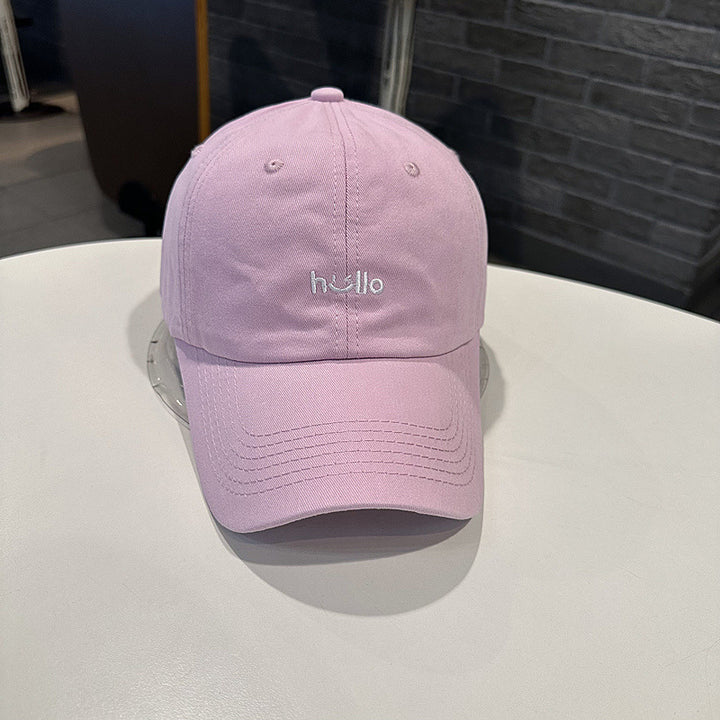 Unisex Casual Cotton Baseball Cap with Embroidered Message Stornfield