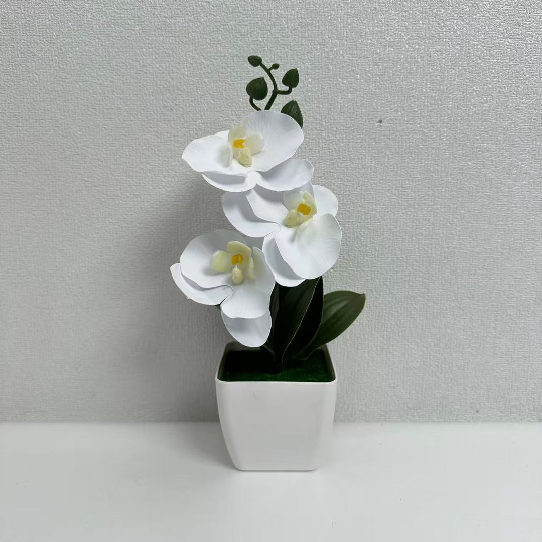 Realistic Faux Orchid Arrangement