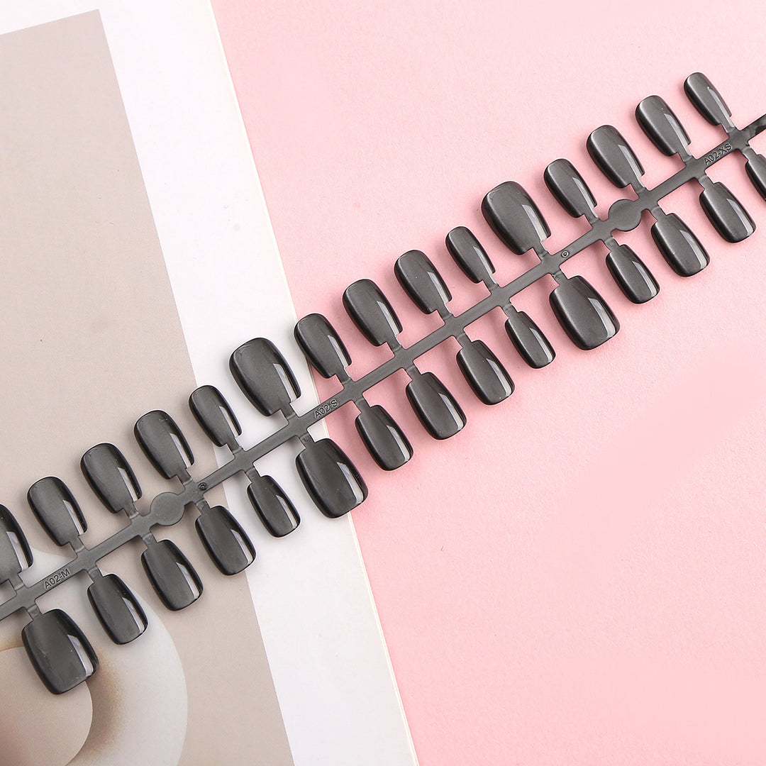 Elegant Glossy Press-On Nail Set Stornfield