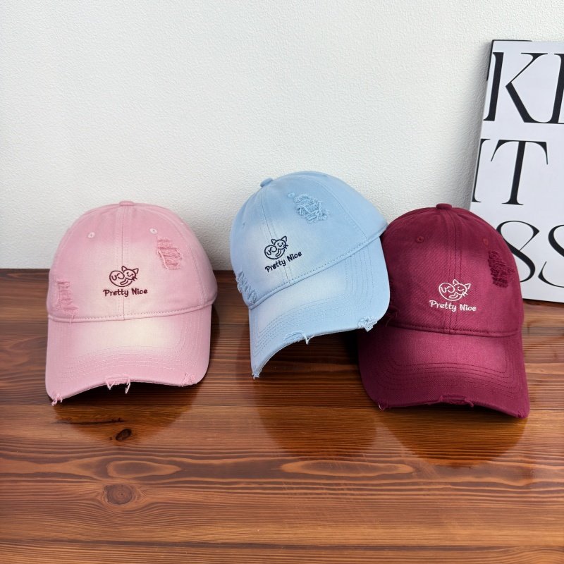 Women's Distressed Casual Embroidered Baseball Cap Stornfield