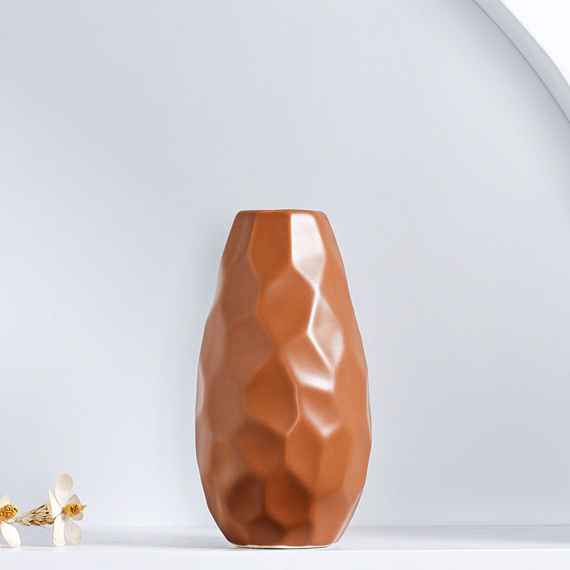 Unique Geometric Ceramic Vase Stornfeild