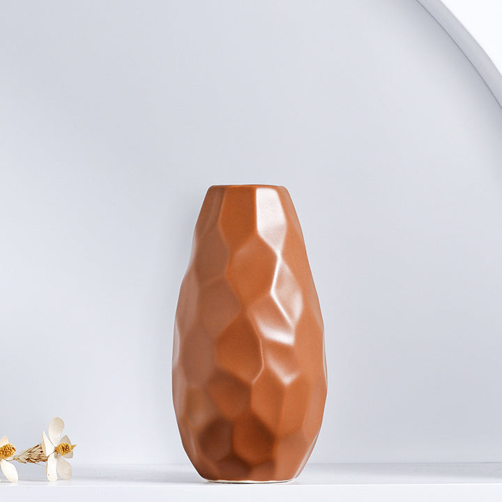 Unique Geometric Ceramic Vase Stornfeild