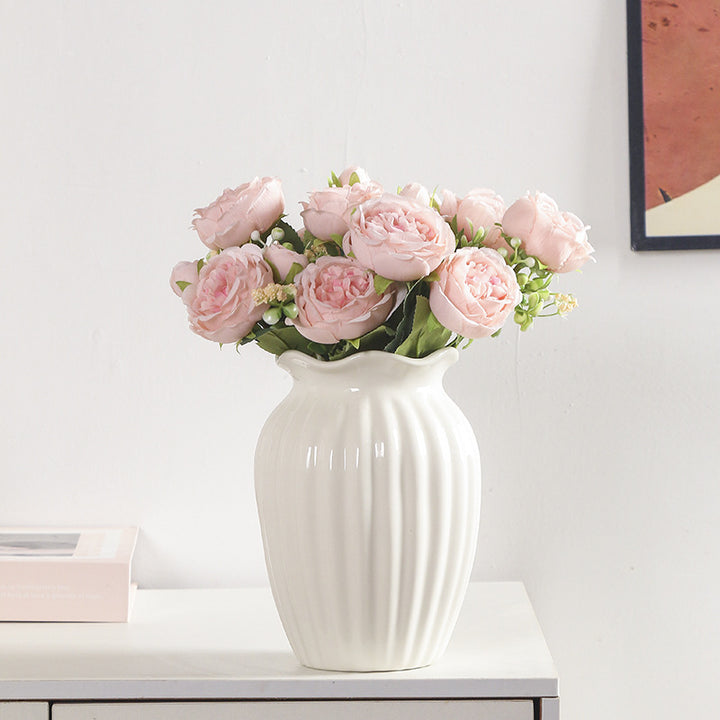Elegant Textured Ceramic Flower Vase Stornfeild 1790310358