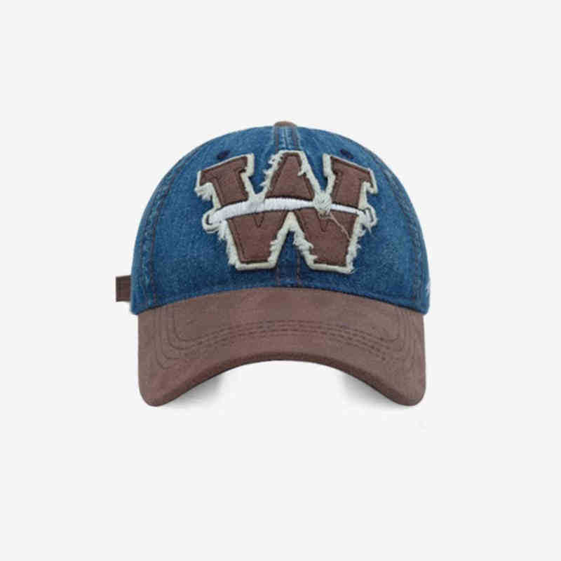 Men's Distressed Denim Baseball Cap Stornfield