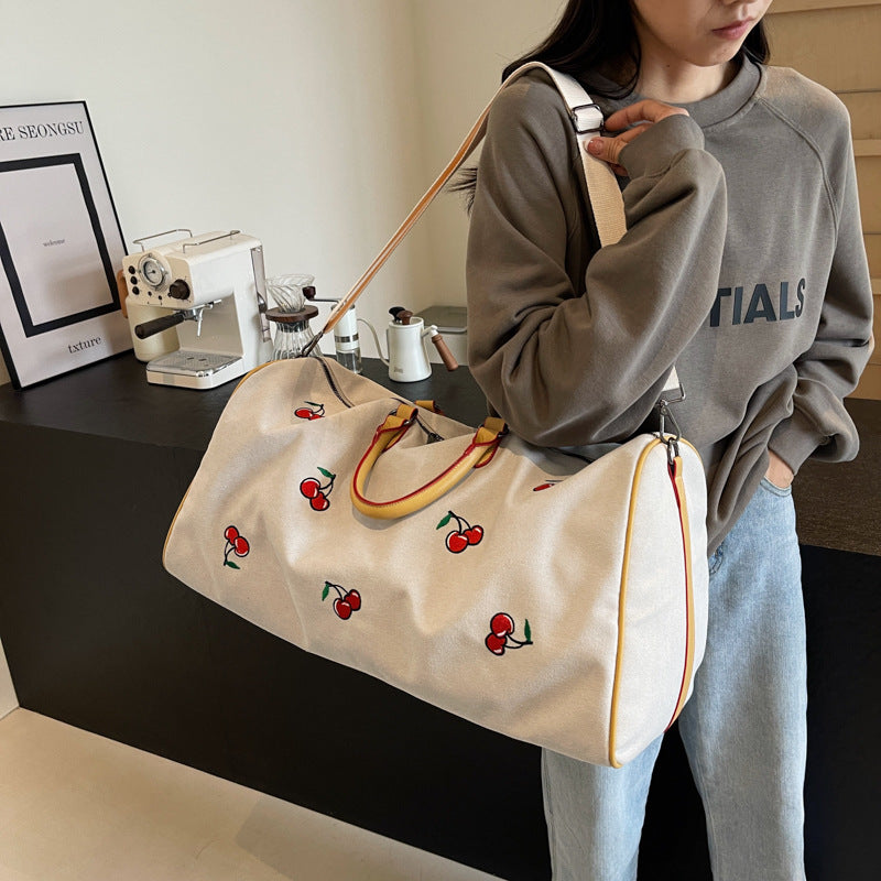 Elegant Embroidered Travel Duffle Bag Stornfield