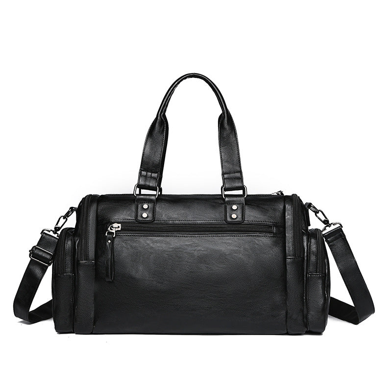 Premium Leather Travel Duffle Bag Stornfield