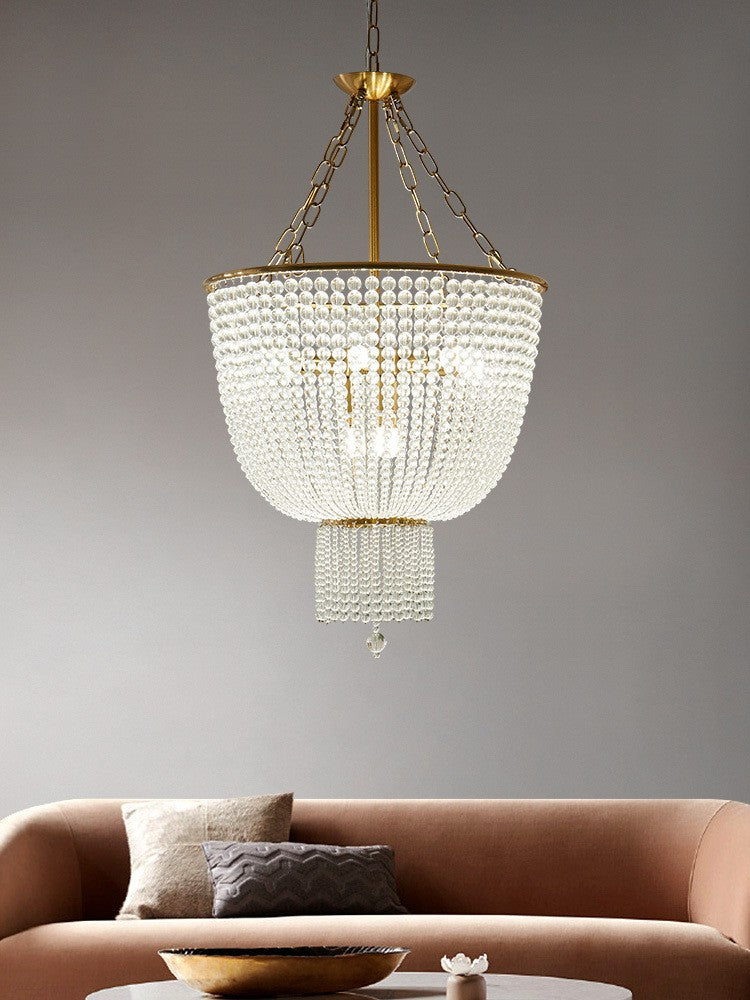 Crystal Beaded Ceiling Lamp