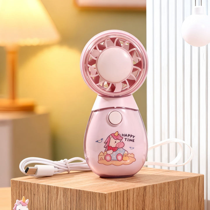 Women Portable Hand Fan with Unique Cat Design Stornfield