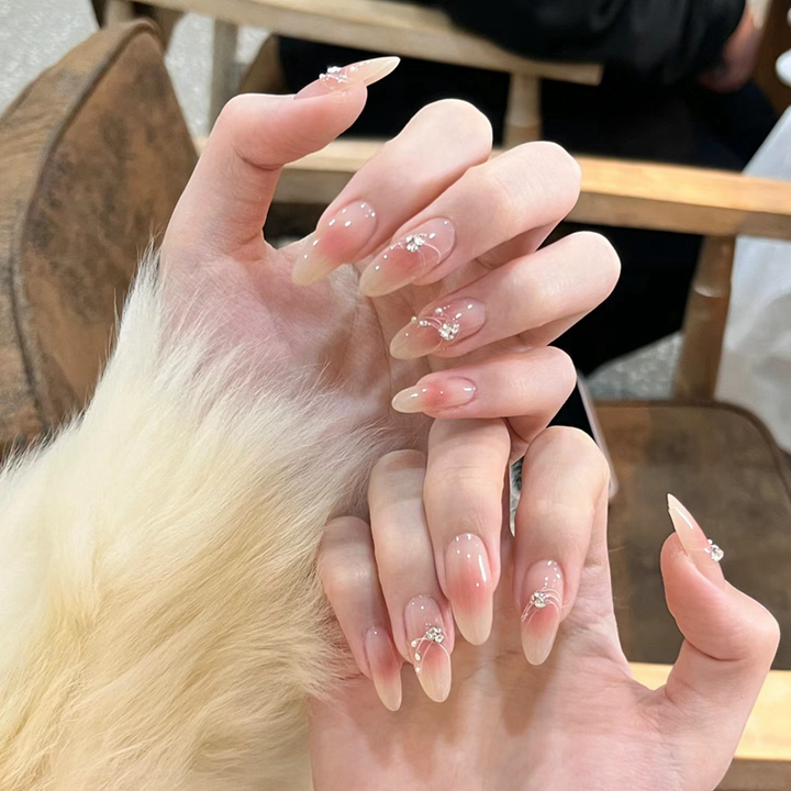 Artificial nails with glamorous decor Stornfield