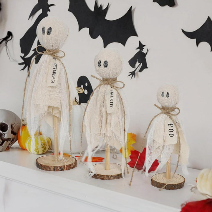 Rustic Halloween Ghost Decoration