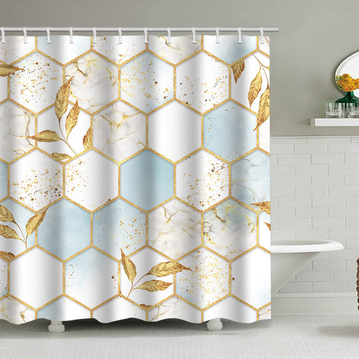 Geometric Motif Shower Curtain Stornfield