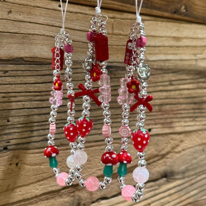 Playful Themed Beaded Charm Keychain Stornfield