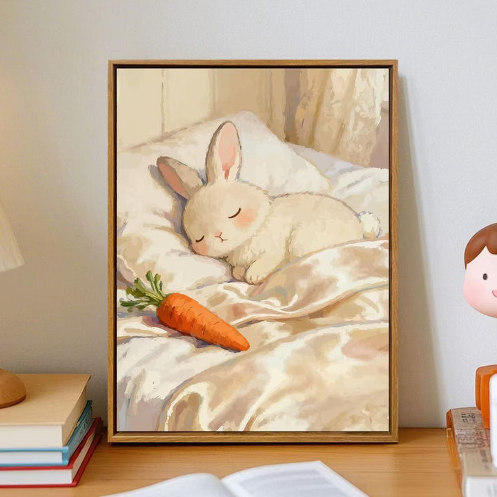 Cozy Cartoon Bunny Wall Art Stornfield