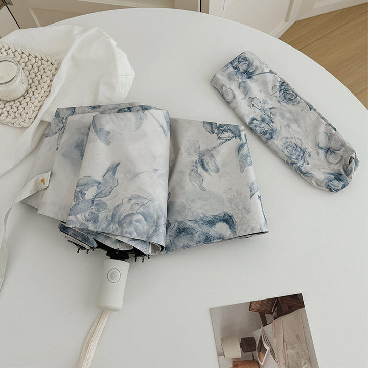 Ladies Folding Umbrella with Romantic Floral Design Stornfield