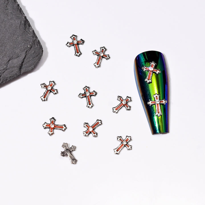 Cross-Shaped Nail Art Embellishments