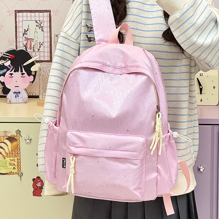 Stylish Multi-Pocket Casual Backpack with Cute Accents Stornfield