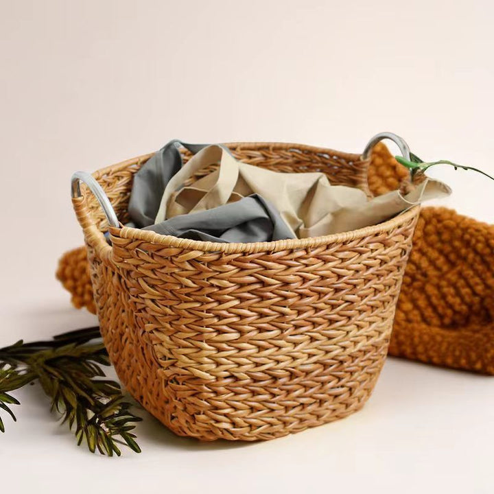 Rustic Woven Laundry Hamper Stornfield