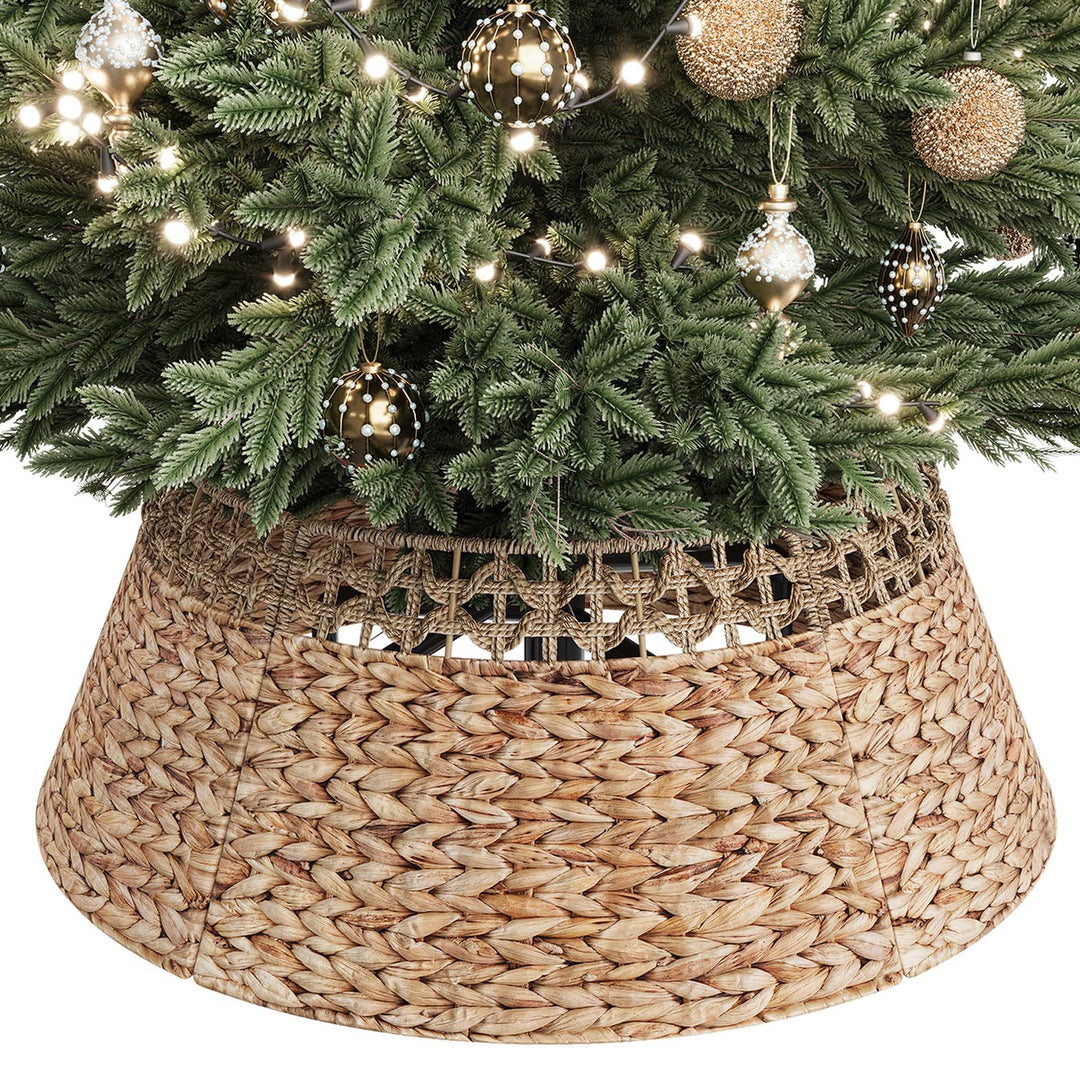 Handwoven Decorative Christmas Tree Skirt Stornfield