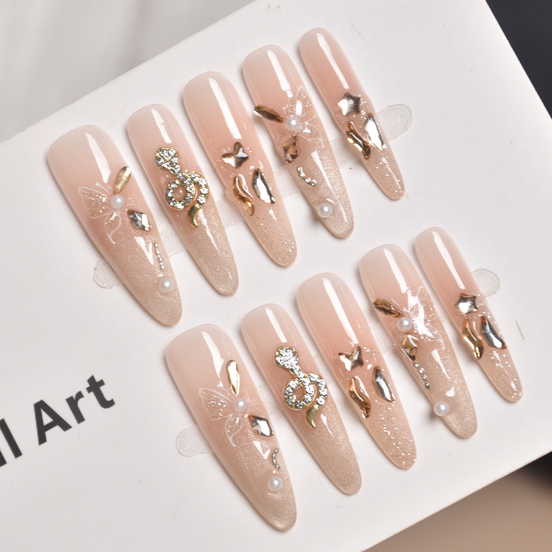 Decorative Press-On Nail Extensions Stornfield