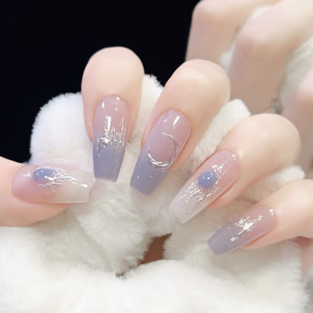 Cosmic-Themed Press-On Nail Set