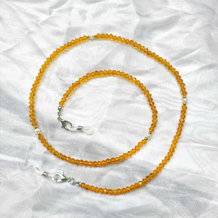 Elegant glasses holder chain with colorful beads Stornfield