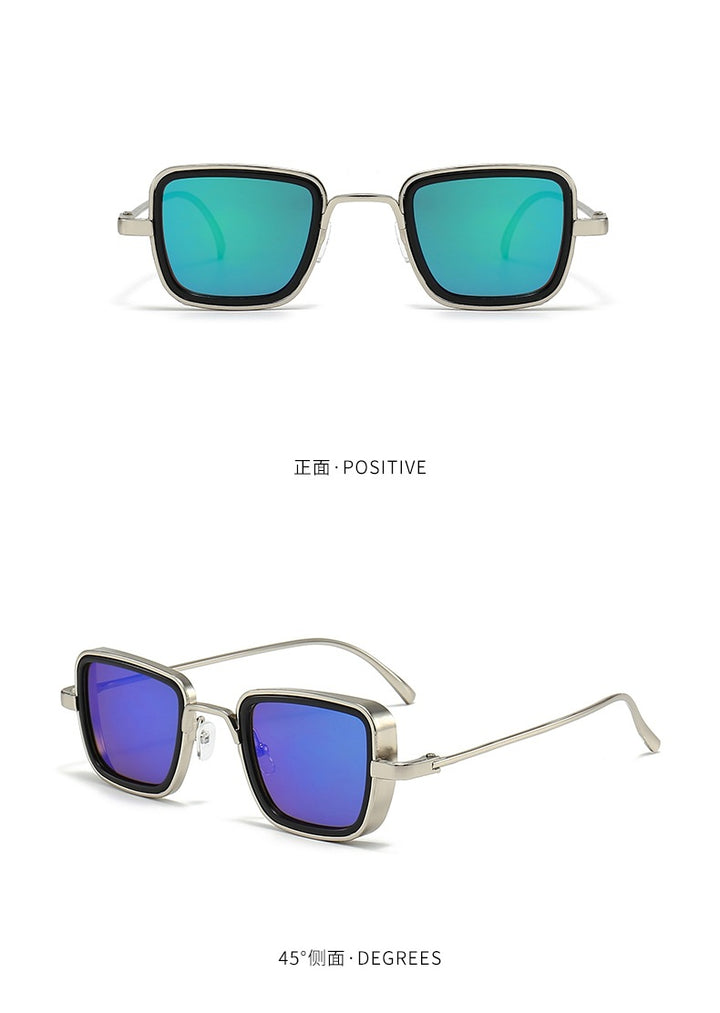 Women's stylish square sunglasses with elegant metal frame Stornfield