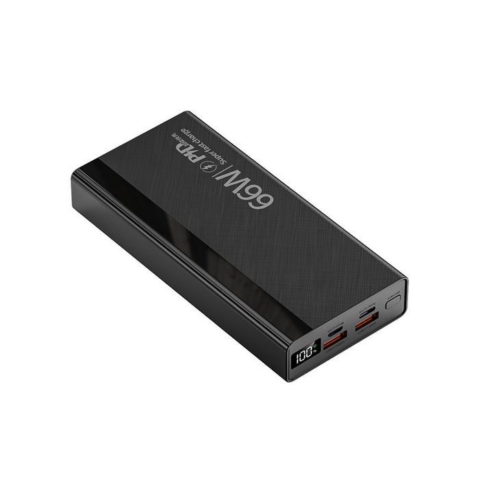 Portable Multi-Slot Power Bank with Digital Charging Status Indicator Stornfield
