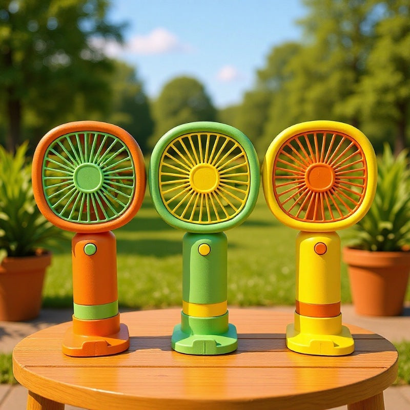 Unisex Handheld Fan with ergonomic design and practical stand function Stornfield