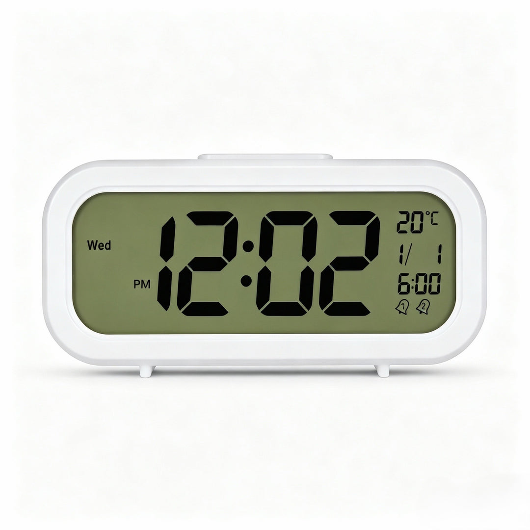 Digital alarm clock with temperature sensor and large LED display Stornfield