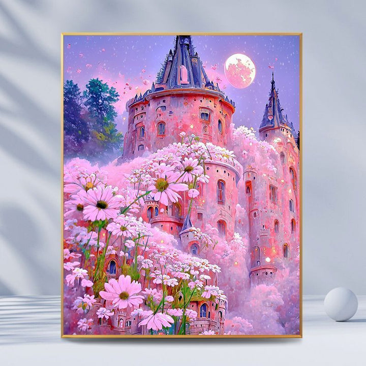 Fantasy Castle Landscape Canvas Art Stornfield