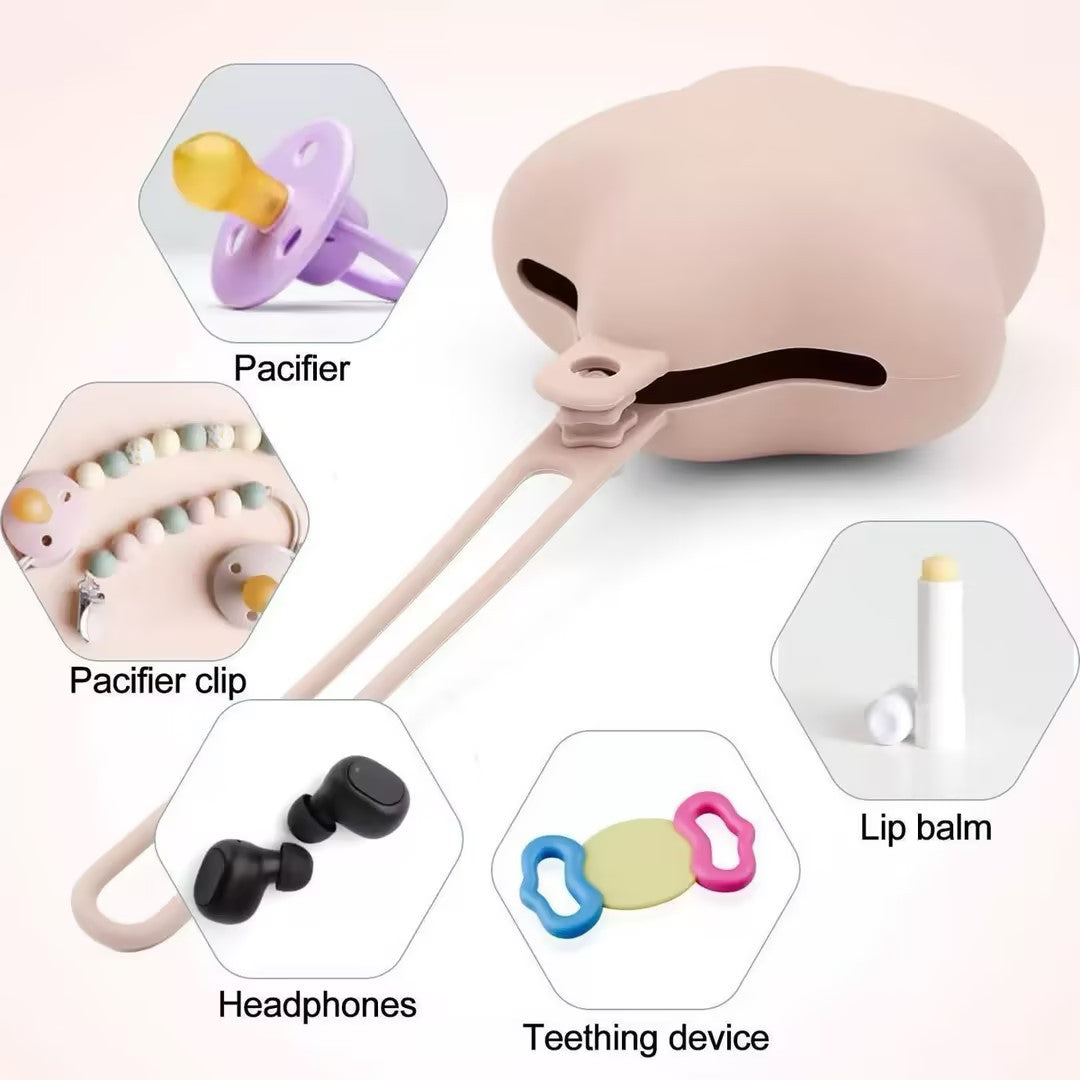 Silicone Star Teether with Safety Strap and Quick‑Release Clip