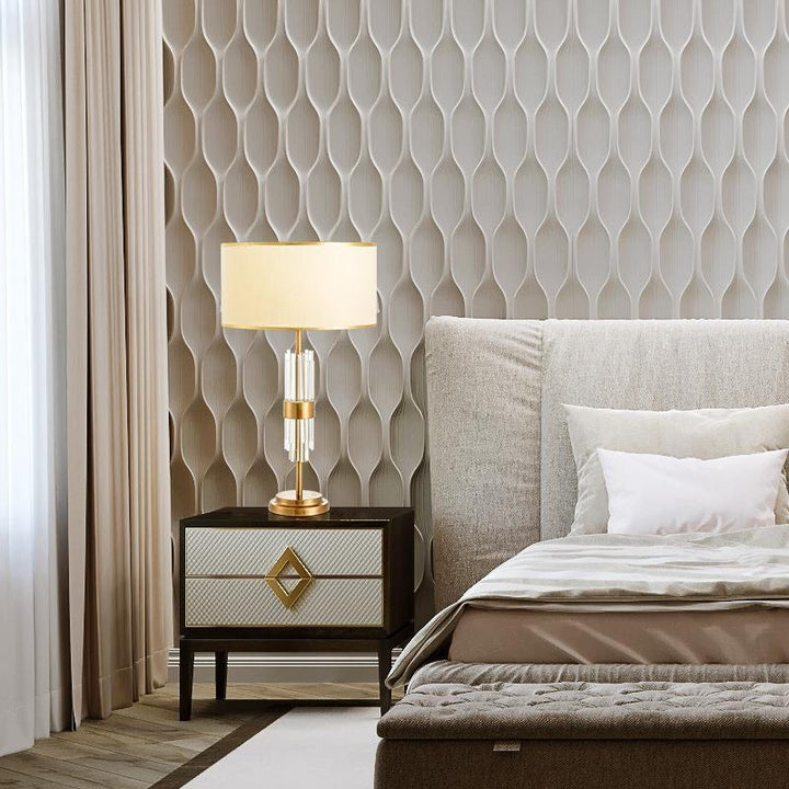Decorative Table Lamp with Elegant Acrylic Accents